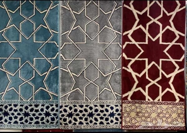 موكيت مساجد إسلامي فاخر من مفروشات وأرضيات السريع بالرياض بألوان وتصاميم متنوعة